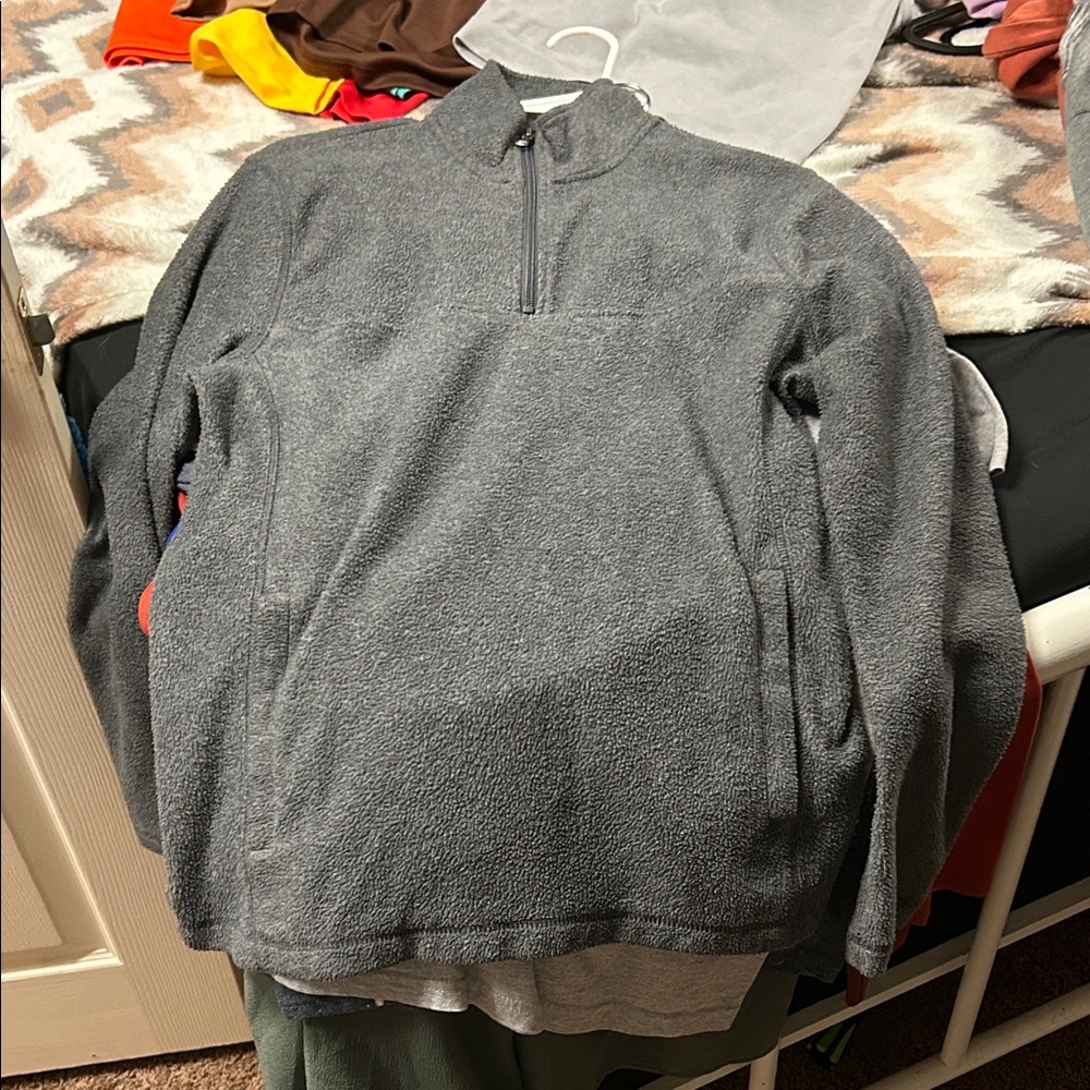 Croft & Barrow Women's Gray Quarter-Zip Fleece